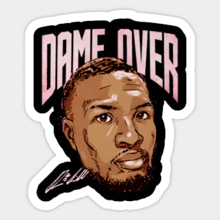 Damian Lillard Portland Dame Over Sticker